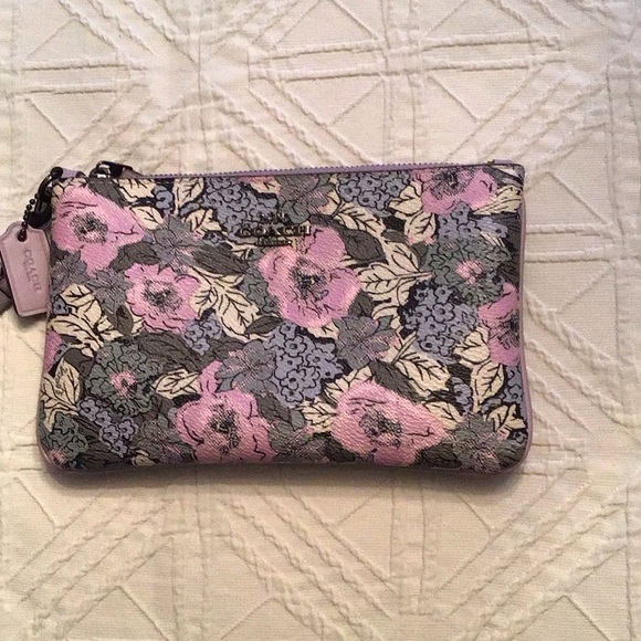 Coach Handbags - Coach Floral Wristlet